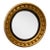 English Regency Giltwood Convex Mirror With Ebonized Trim, 19th Century For Sale