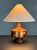 Mid-Century English Teak Table Lamp with Geometric Wood Inlay, 1955 For Sale - Image 11 of 13
