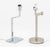 Metal Contemporary Silver-Tone Metal Desk Lamps, 2 For Sale - Image 7 of 7