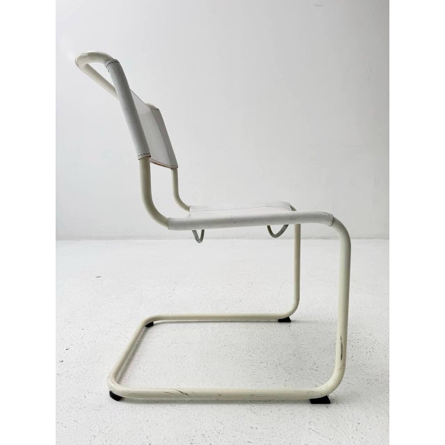 Metal S33 All White Cantilever Chair by Mart Stam for Thonet, 1926 For Sale - Image 7 of 14
