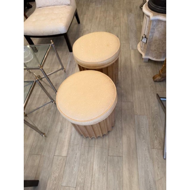 Pair of Vintage Wood Ottomans With Casters For Sale In New York - Image 6 of 6