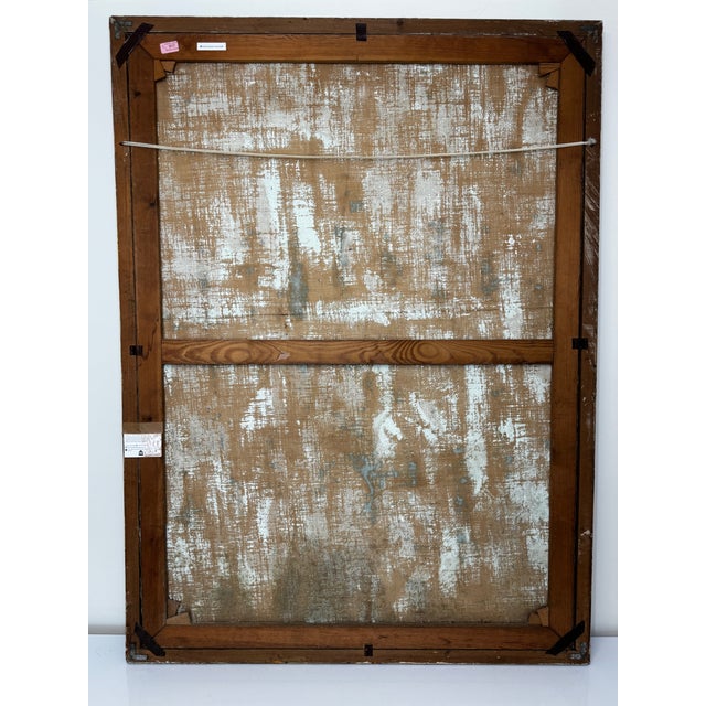 Huge English Oil Painting Portrait Tudor Royal King Henry VIII After Hans Holbein For Sale - Image 4 of 12