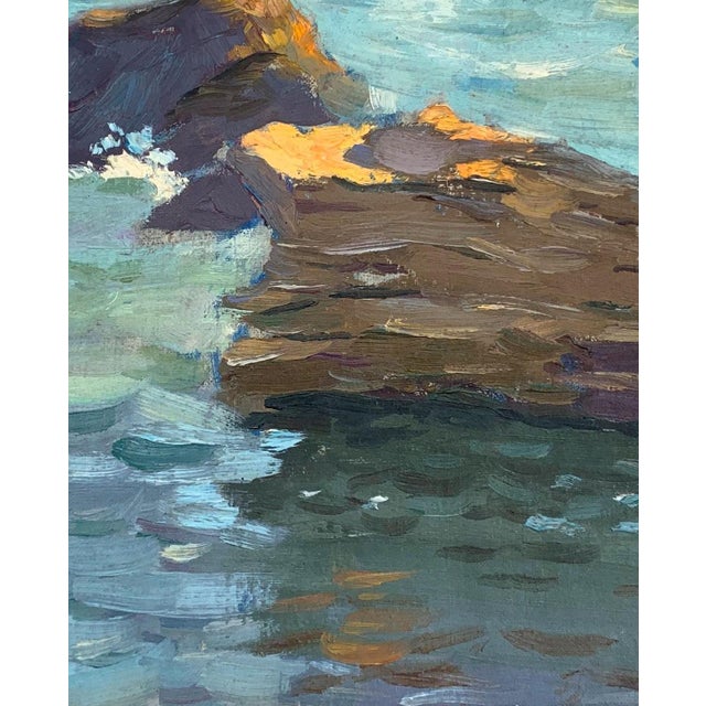 Original Seascape Oil Painting, Ukrainian Artist, 1960s 38-31 For Sale - Image 4 of 6