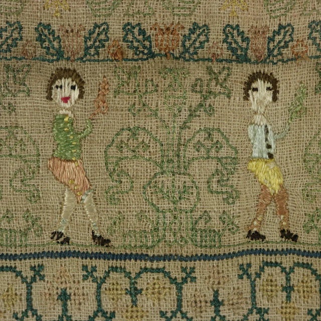 Textile George II Band Sampler, 1741, by Martha Hayter For Sale - Image 7 of 12