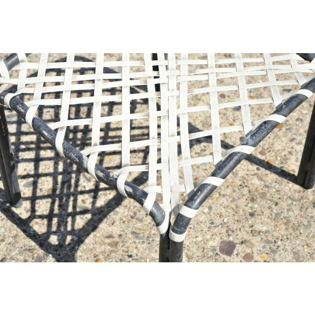 Brown Jordan Tamiami Aluminum Vinyl Strap Pool Patio Arm Chair and