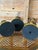 Set of Three Vintage Scorched Bamboo and Rattan Wrapped Candlesticks For Sale - Image 9 of 12