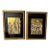 1950s Neoclassic Decoupage Reverse Painting Engraving Framed Art - Set of 2 For Sale