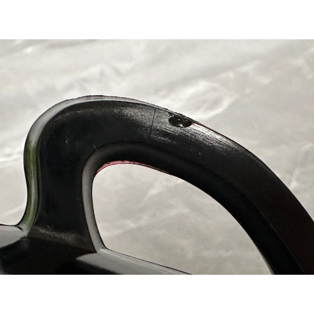 Vintage Black Glass Vase For Sale - Image 11 of 12