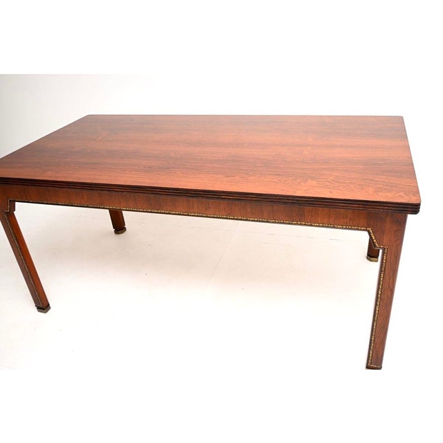 1930s Vintage Danish Desk with Leather Trim, 1930s For Sale - Image 5 of 11