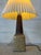 Ceramic Table Lamp With Pleated Paper Shade Danish Mid-Century Modern 1970s For Sale - Image 10 of 10