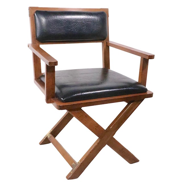 1970s Stylized Directors Chair by Bernhardt C. 1970's For Sale - Image 5 of 10