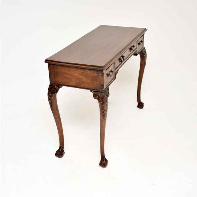 Brown Antique Georgian Console Table, 1890s For Sale - Image 8 of 14