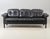 1970s Vintage Danish Black Leather Sofa, 1970s For Sale - Image 5 of 8