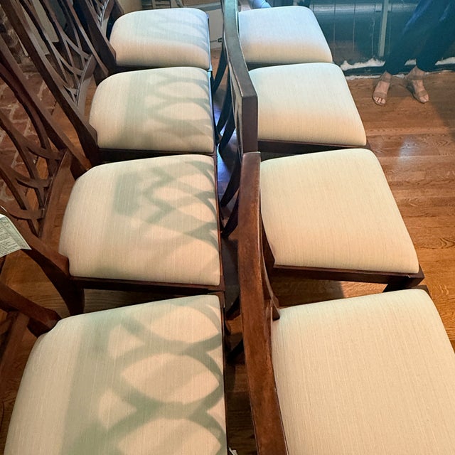Set of 8 Theodore Alexander Lady Emily’s Invitation Dining Chairs For Sale - Image 12 of 13