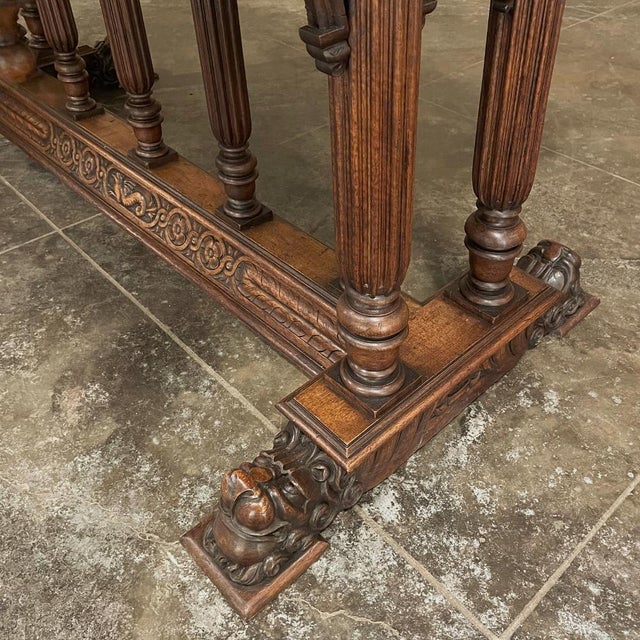 19th Century Napoleon III Walnut Partner's Desk With Faux Leather For Sale - Image 18 of 18