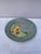 French Majolica Duckling with an insect plate Keller & Guerin Saint Clement circa 1900. Border with poppies.