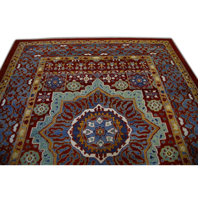Modern Turkish Fine Woven Oushak Rug 8'2" x 10' For Sale - Image 4 of 7