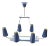 1960s Maison Jansen Eight Lights Chandelier For Sale