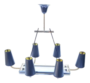 1960s Maison Jansen Eight Lights Chandelier