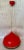 Red Metal and Granulated Glass Ceiling Lamp, 1970s For Sale - Image 14 of 14