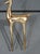 Vintage 16" Brass-Tone Modernist Deer Stag Sculpture With Branch Antlers For Sale - Image 9 of 12