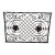 Antique 19th Century French Neo Classical Style Iron Architectural Element With Rosettes For Sale