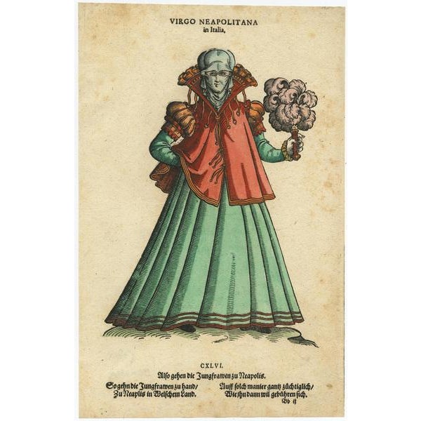Virgin Woman from Naples, 1577, Paper For Sale - Image 4 of 6