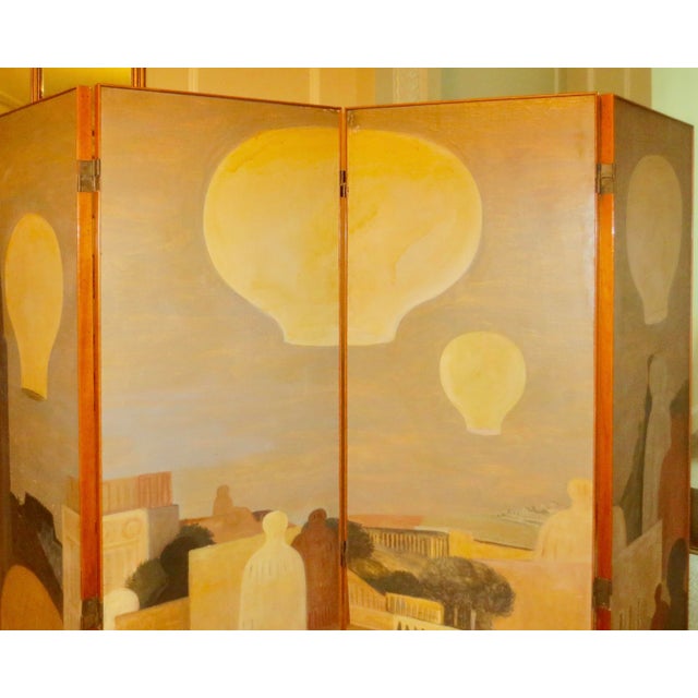 Salvatore Fiume Italian Floor Screen Dated 1954 For Sale - Image 14 of 17