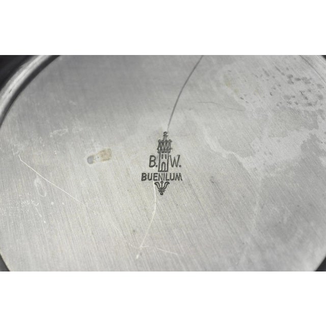Vintage Bw Buenilum Silver Plated Aluminum Art Nouveau Covered Serving Dish For Sale - Image 18 of 18