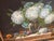 Vintage Hydrangeas and Fruit Still Life Oil on Canvas For Sale - Image 4 of 10