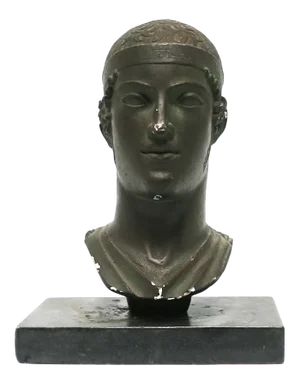 Greek or Roman Head Bust Sculpture, 1965