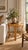 Brown Late 20th Century Bamboo and Rattan Round Side Table With Inset Wood Top For Sale - Image 8 of 8