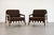 Walnut Lounge Chairs by Edmond J. Spence, C. 1950s For Sale - Image 4 of 10