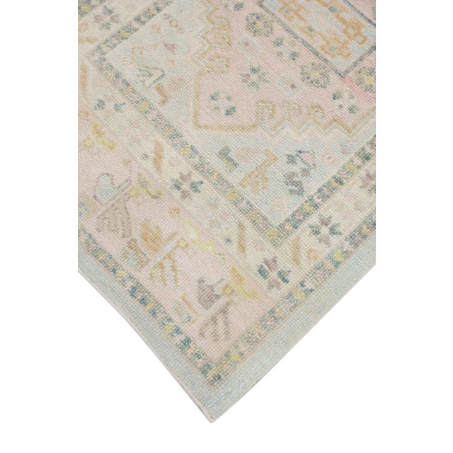 Modern Turkish Oushak Rug 2'11" x 7'3" For Sale In Houston - Image 6 of 10