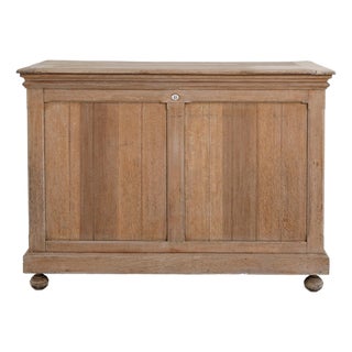 19th Century France Antique White Wood Console Table For Sale