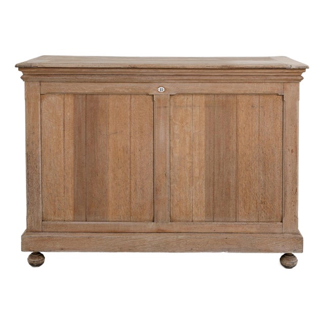 19th Century France Antique White Wood Console Table For Sale