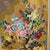 Mid-Century Modern Vintage Needlepoint Floral Still Life Wall Art Gold Frame Large 29x22" Yellow For Sale - Image 3 of 11