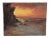 Irina Roublon Belotelkin (January 1, 1913 – January 21, 2009) "Coastal Sunset" Oil Painting C.1960s For Sale