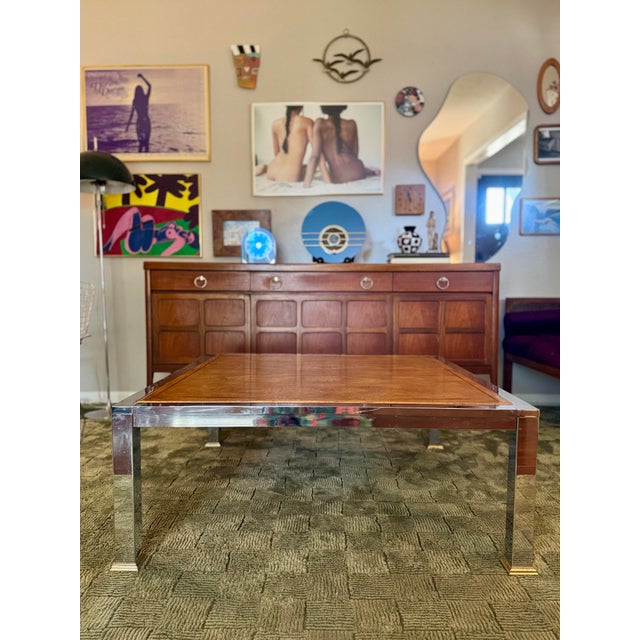 A Beautiful Mid Century Modern Coffee Table in the Style of Milo Baughman, Circa 1960s For Sale - Image 12 of 12