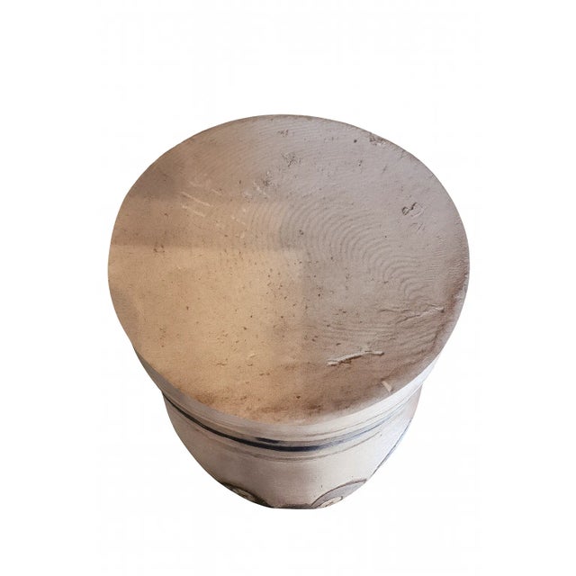 Antique German Westerwald Salt-Glazed Jug W/ Pewter Lid — Hp R-7597 For Sale - Image 11 of 11