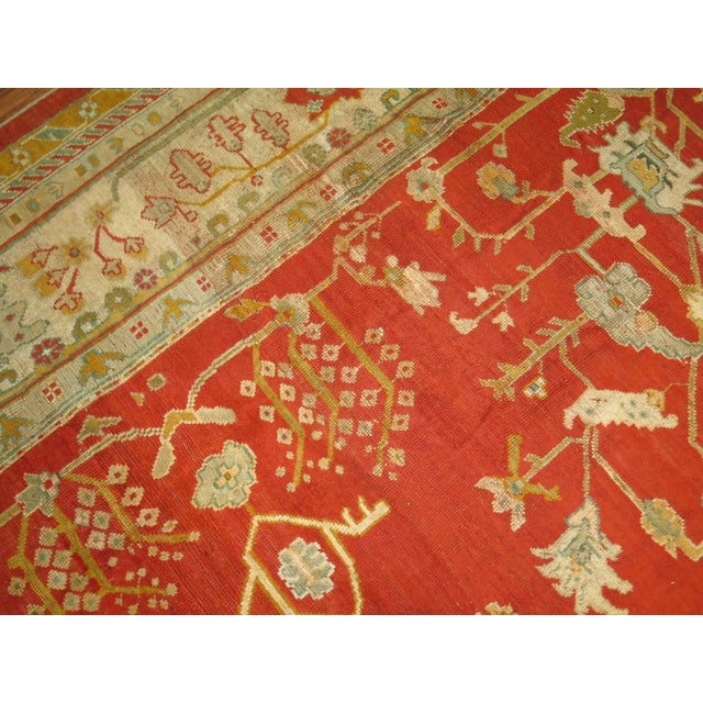 Antique Oushak Rug For Sale - Image 13 of 18