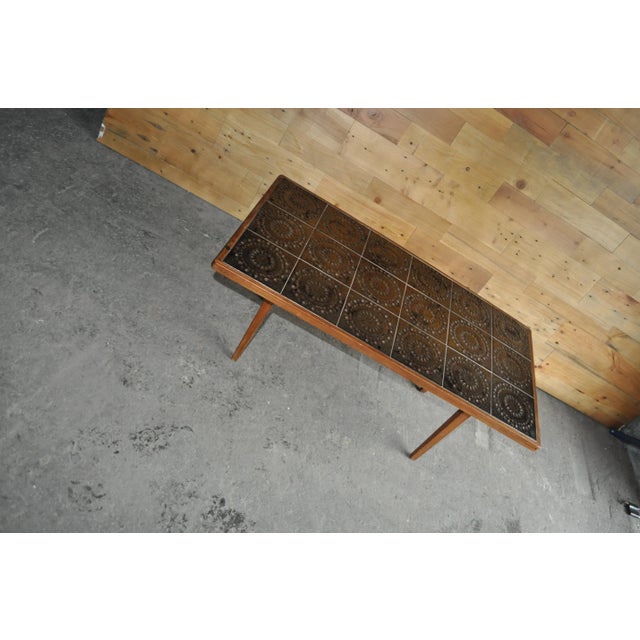 1960s Danish Teak and Ceramic Tile Coffee Table, 1960s For Sale - Image 5 of 8