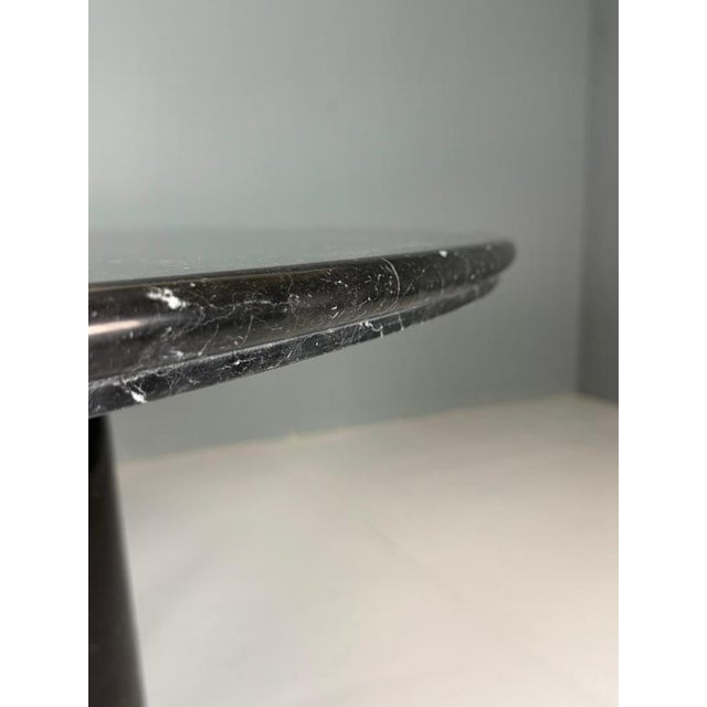 Il Colonnato Round Table in Black Marble attributed to Mario Bellini for Cassina, 1970s For Sale - Image 9 of 14