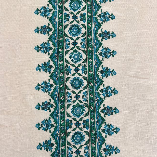 Designer Peter Dunham Isfahan Stripe Linen Fabric- By the Yard