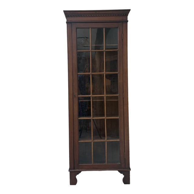 English Glass-Fronted Bookcase, 1890s For Sale