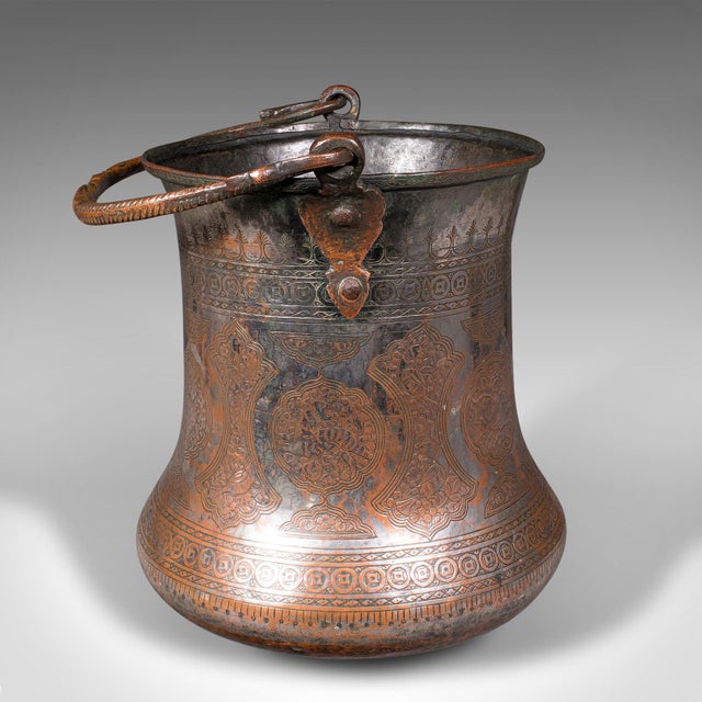 1800's Antique Water Bucket For Sale - Image 4 of 12