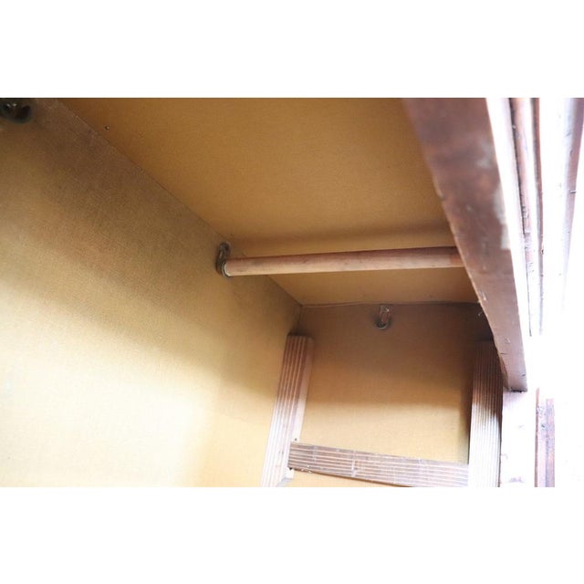 Brown Antique Wardrobe in Poplar Wood, 1800s For Sale - Image 8 of 18