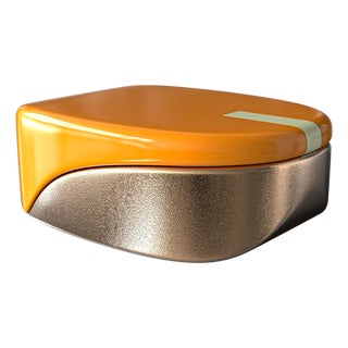 "Soyrce" Coffee Table With Bronze and Stainless Steel For Sale