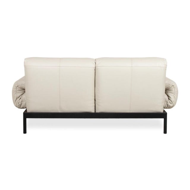 Plura Leather Two-Seater Beige Manual Function Sofa from Rolf Benz For Sale - Image 14 of 16