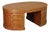 Maitland Smith Leather Wrapped Oval Executive Partners Desk For Sale